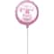 9" It's a Girl Foil Balloon Stick